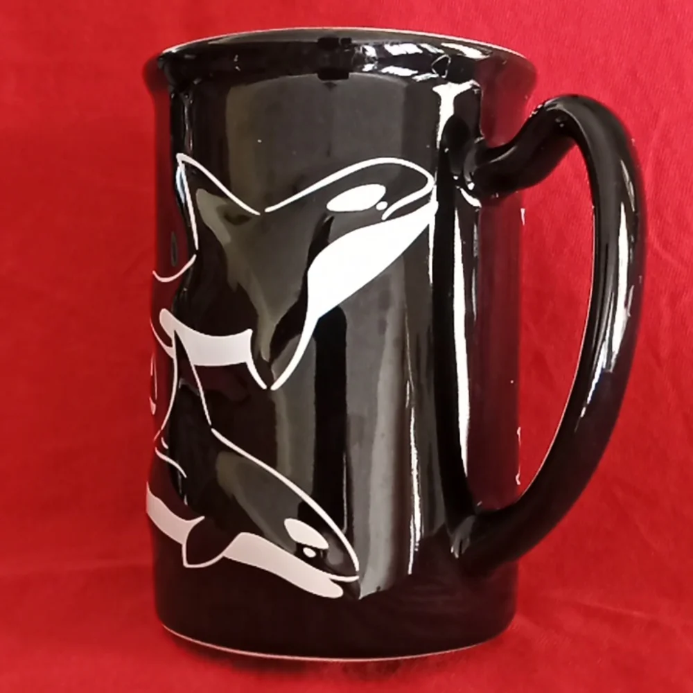 Washington Dolphin 3D Art Coffee Or Tea Mug. 5"Tall - 4"Wide. - Picture 2 of 10